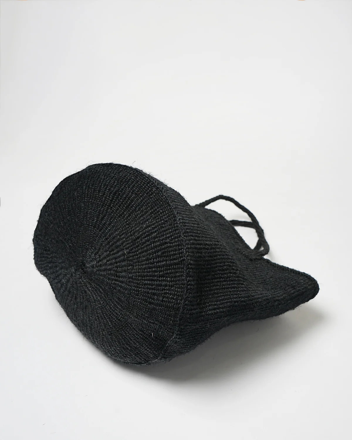 Sisal Hemp Woven Bag / Black - Image 3