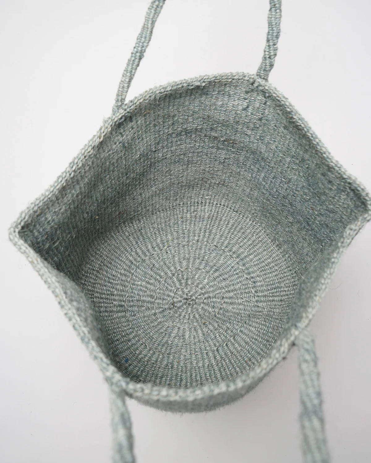 Sisal Hemp Woven Bag / Light Blue - Image 4
