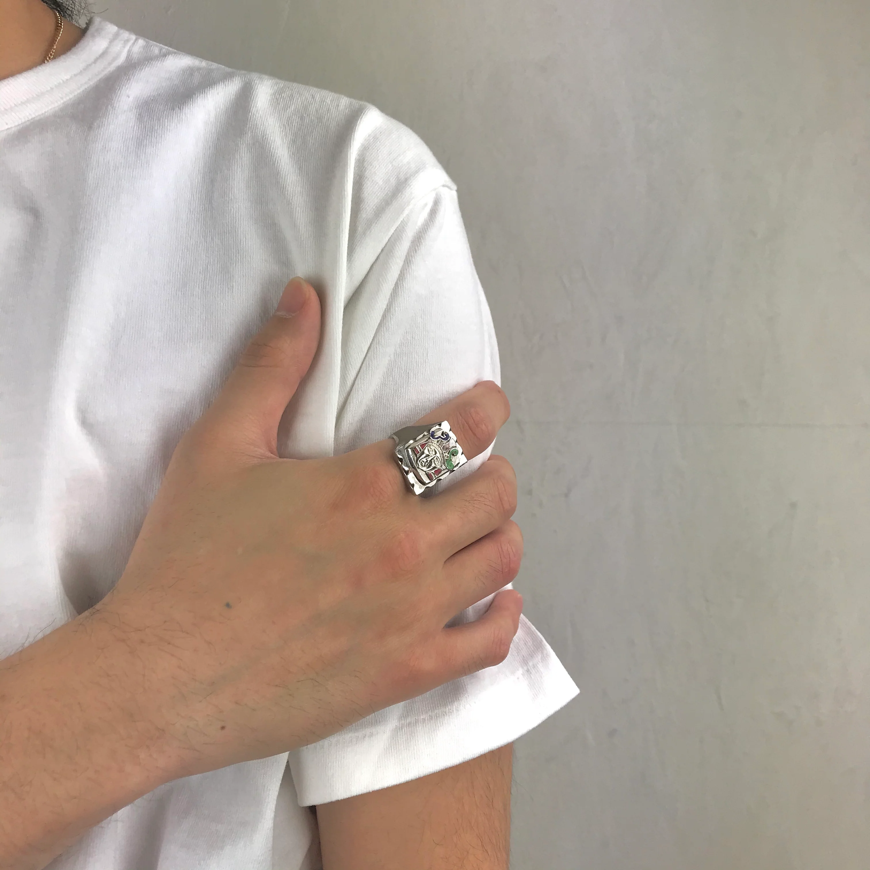 Mexican Biker Ring / Face - Image 5