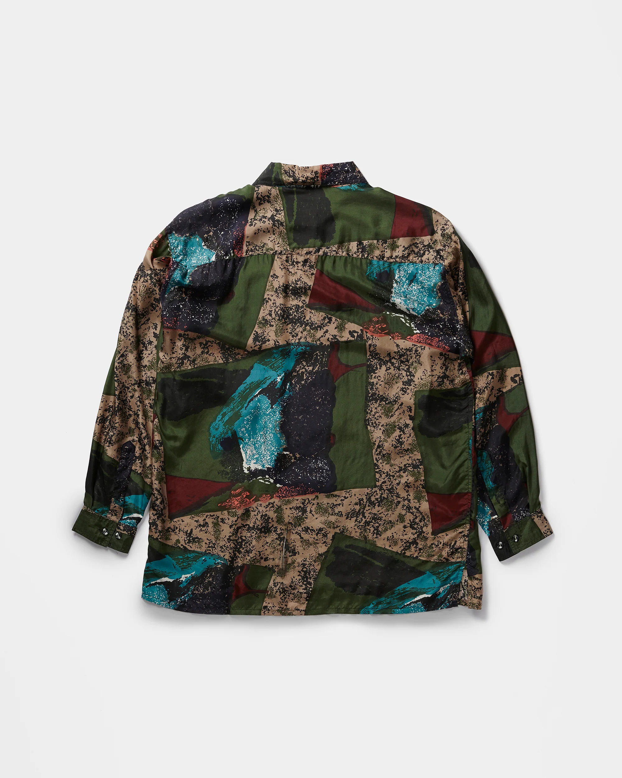 Silk Shirts Long Sleeve Patterned / D - Image 4