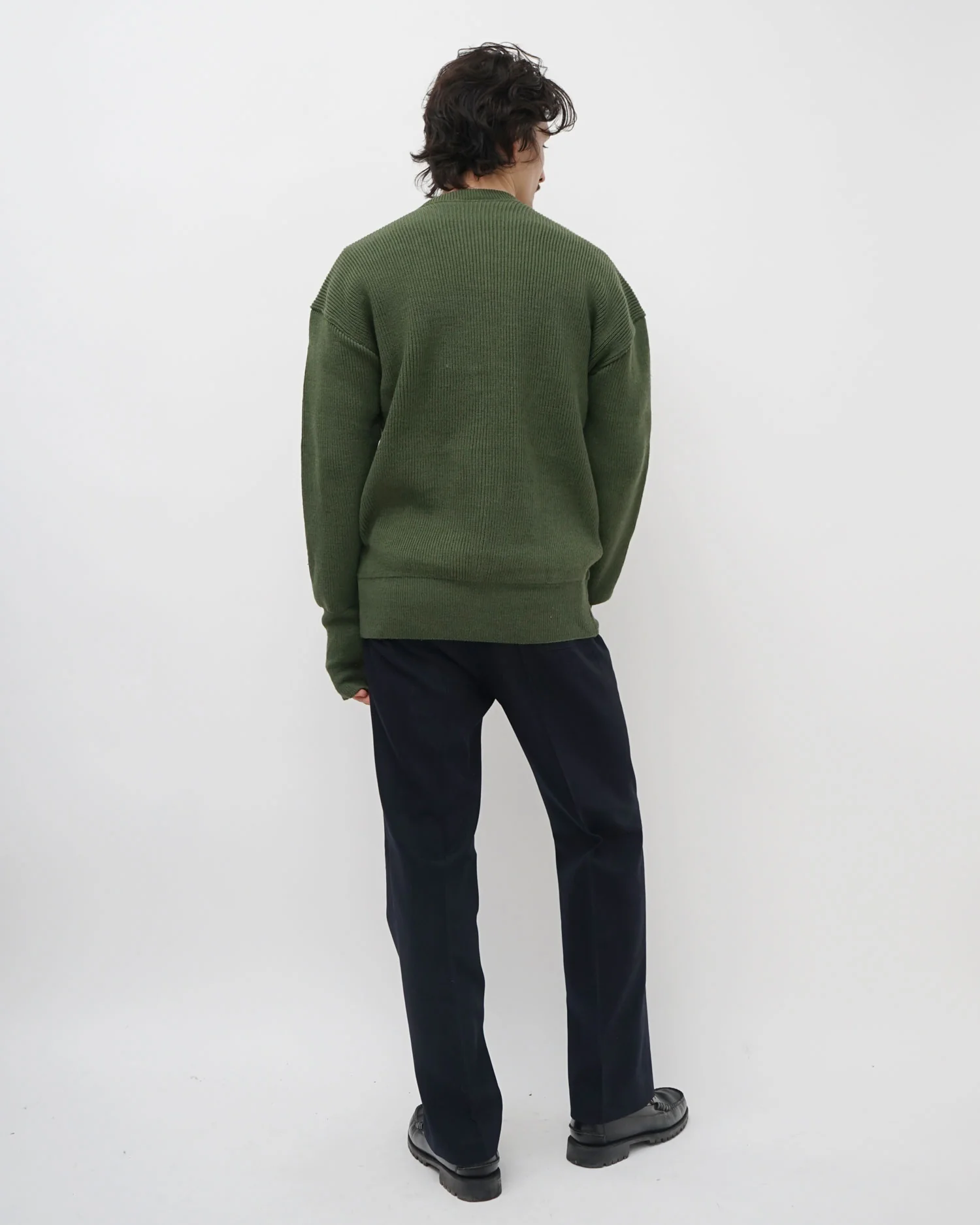 Wool Rib Zip-up Cardigan - Image 4