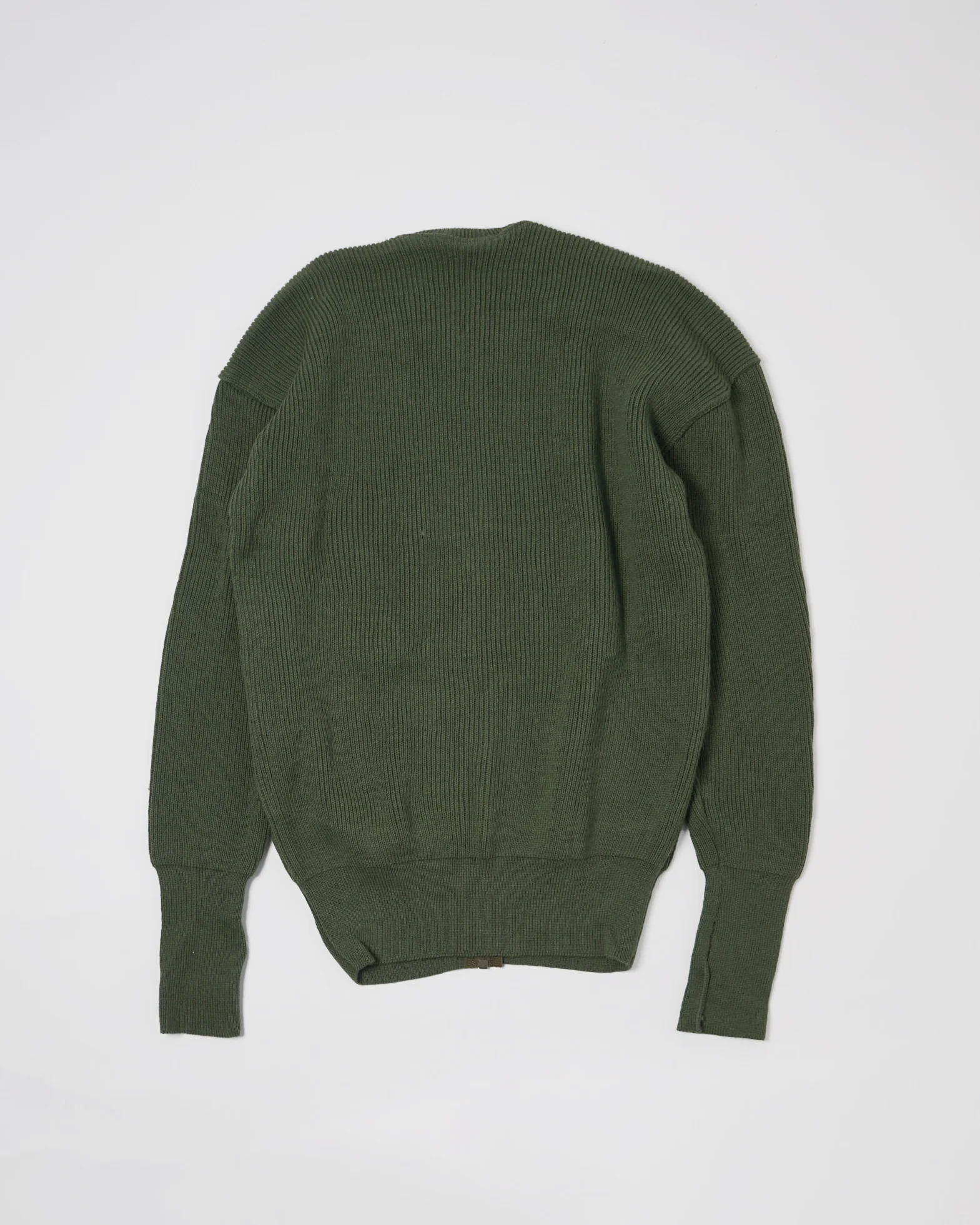 Wool Rib Zip-up Cardigan - Image 7