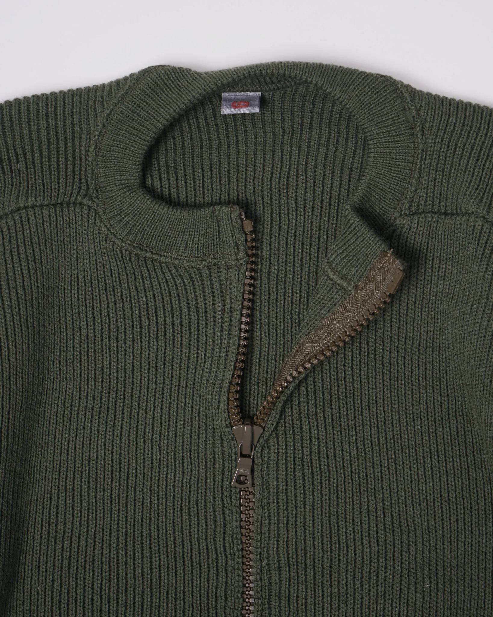 Wool Rib Zip-up Cardigan - Image 9